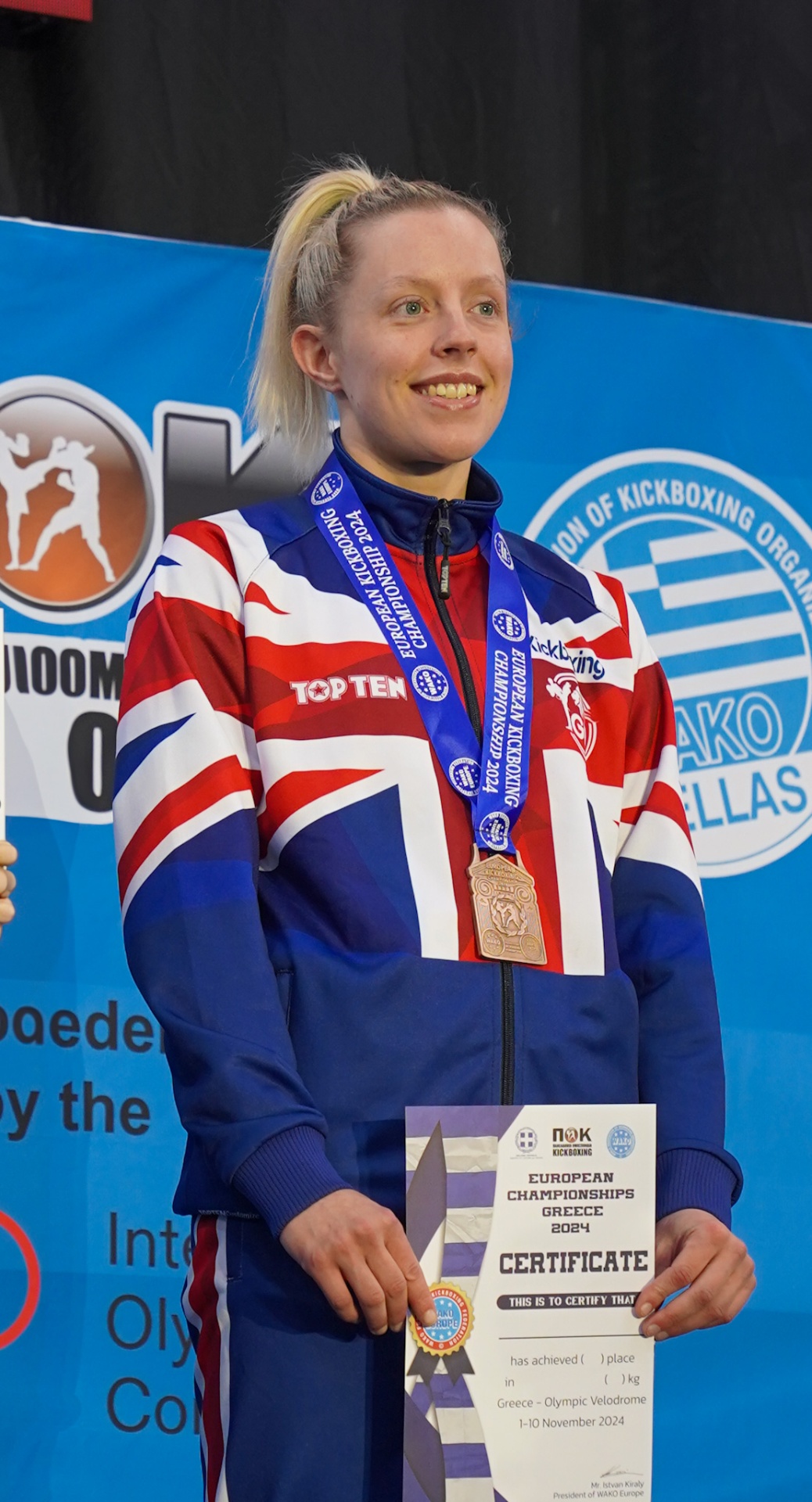 Dr Jessica at the European Kickboxing Championships 2024